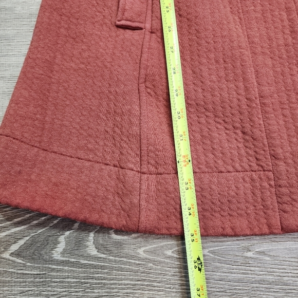 KLEEN Burnt Orange Soft Cotton Blend Button Down Coat Jacket Medium - Picture 6 of 14